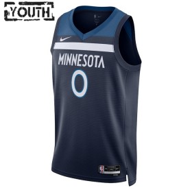 Minnesota Timberwolves D Angelo Russell Nike 2022-23 Icon Edition Navy Lasten Pelipaidat Swingman